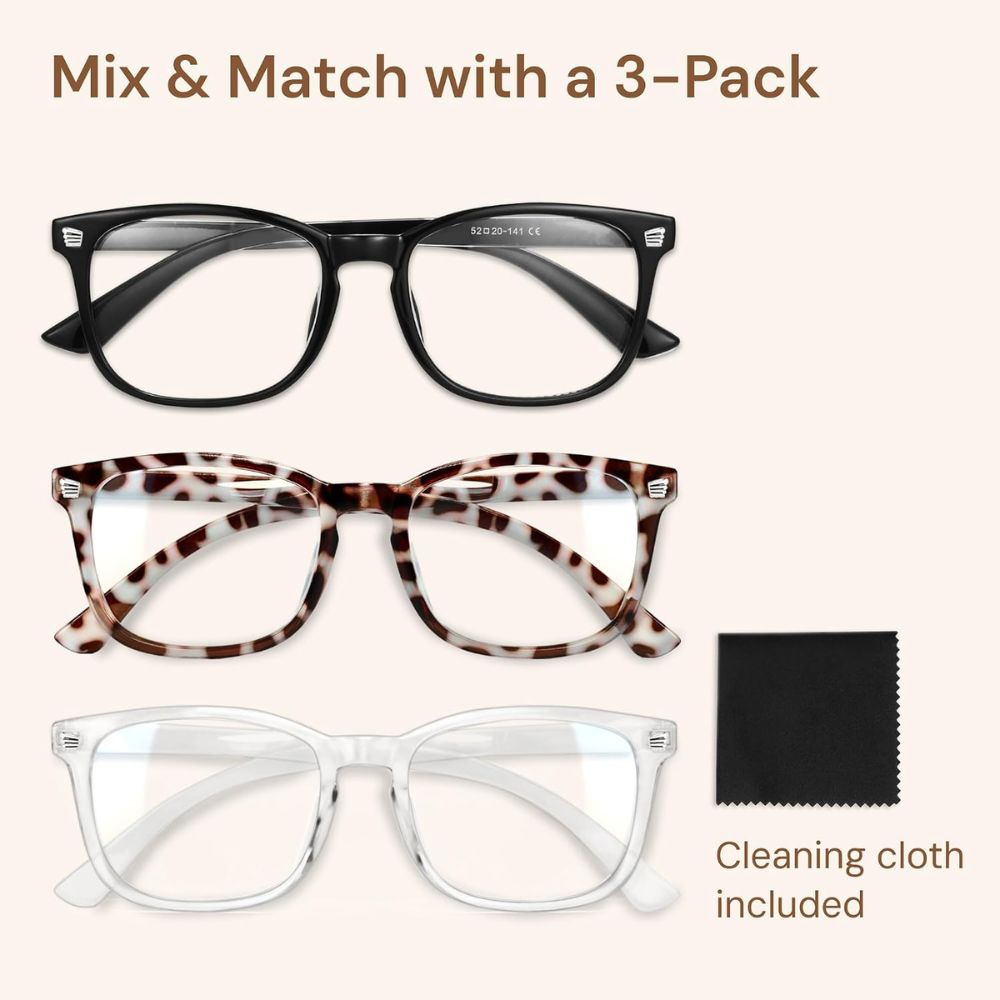 Gaoye Blue Light Glasses for Women - 3 Pack - Image 5
