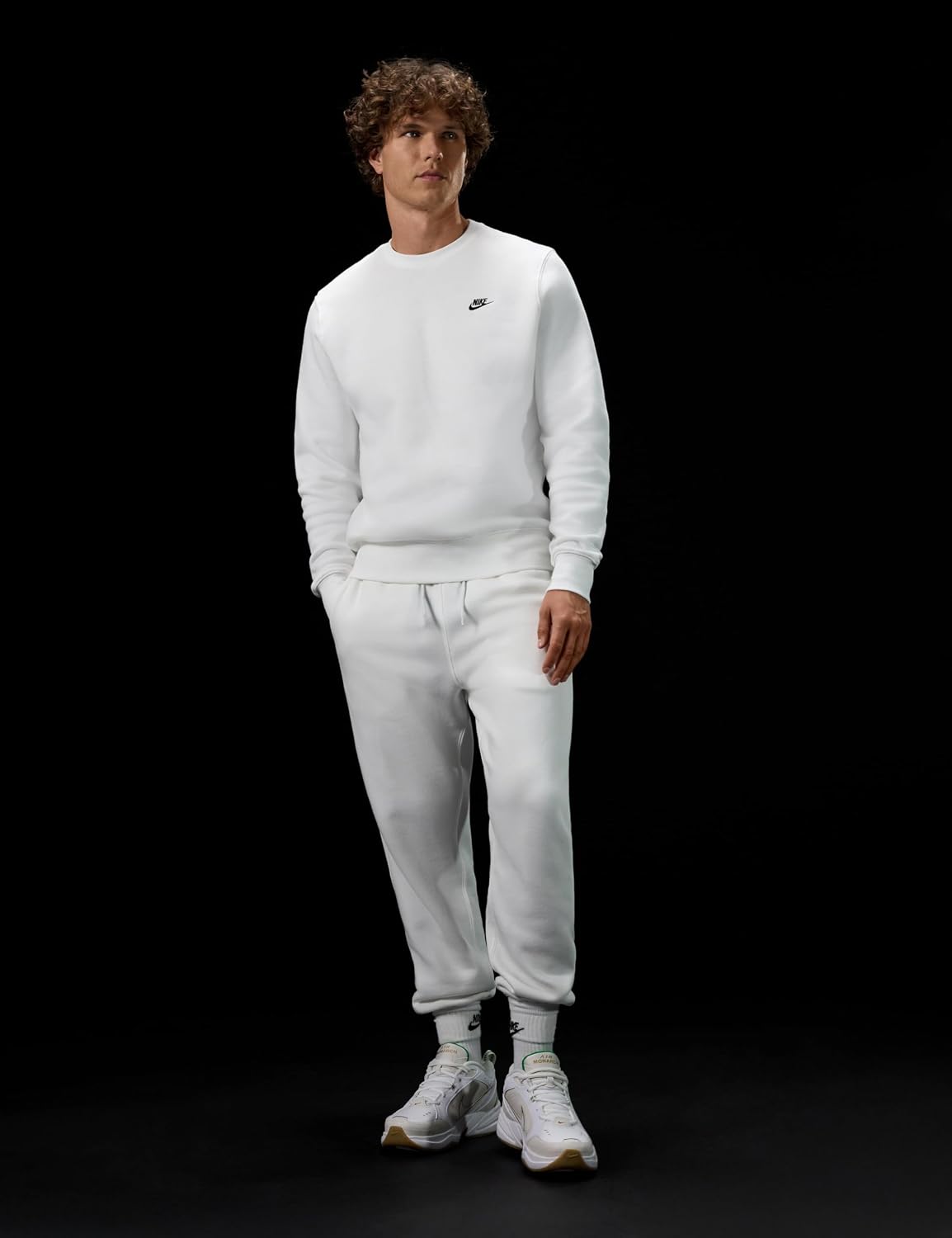 Nike Men's Club Fleece Crew Sweatshirt - Image 3