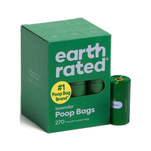 Earth Rated Dog Poop Bags on Refill Rolls, 270 Bags, Lavender