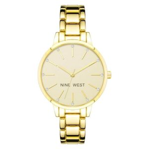 Nine West Women's Crystal Accented Bracelet Watch