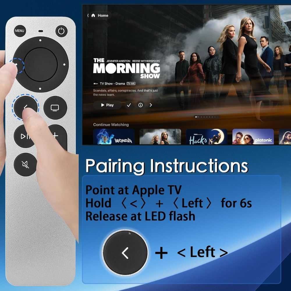 Replacement for Apple TV Remote,for Apple TV HD/4K(1-3Gen),Apple TV Gen 1-3 - Image 6