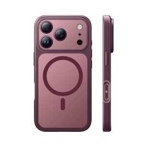 TAURI for iPhone 18 Pro Max Case, Compatible with MagSafe, Burgundy