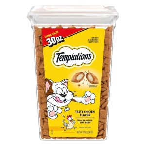 Temptations Classic Crunchy and Soft Cat Treats, Tasty Chicken, 30 oz