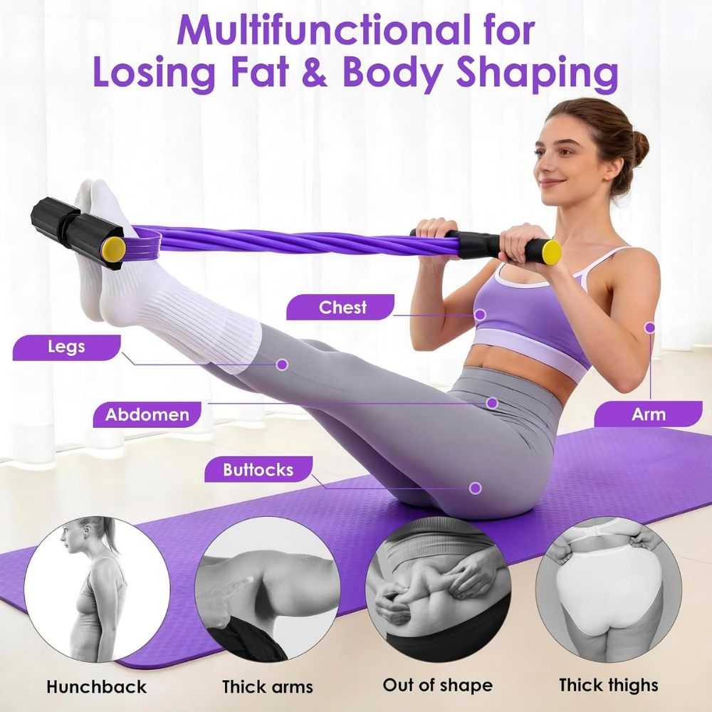 Pedal Resistance Band with Handle, Foot Pedal Resistance Band for Women - Image 6