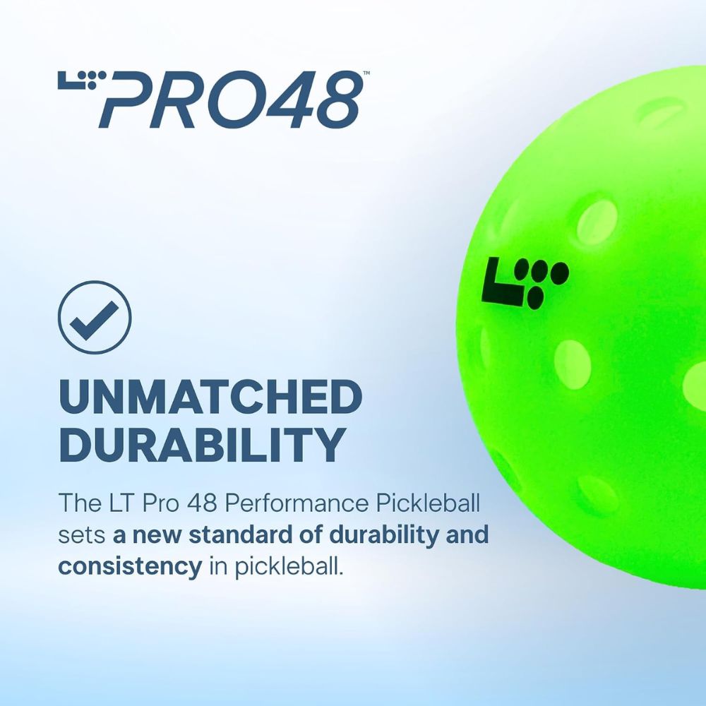 LT Pro 48 Pickleball – Official PPA Tour Ball with 48 Holes & Durable 2-Piece Construction - Image 2