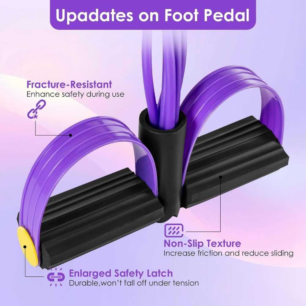 Pedal Resistance Band with Handle, Foot Pedal Resistance Band for Women - Image 4