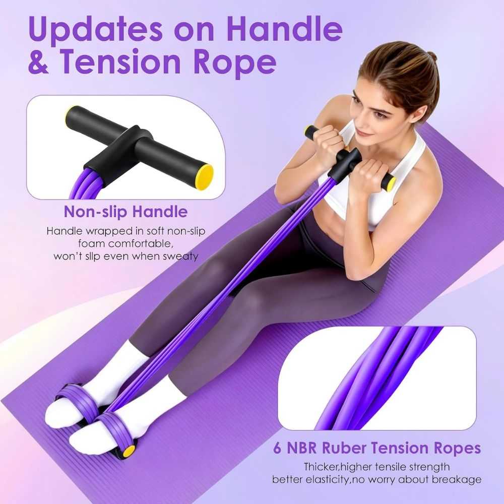 Pedal Resistance Band with Handle, Foot Pedal Resistance Band for Women - Image 3
